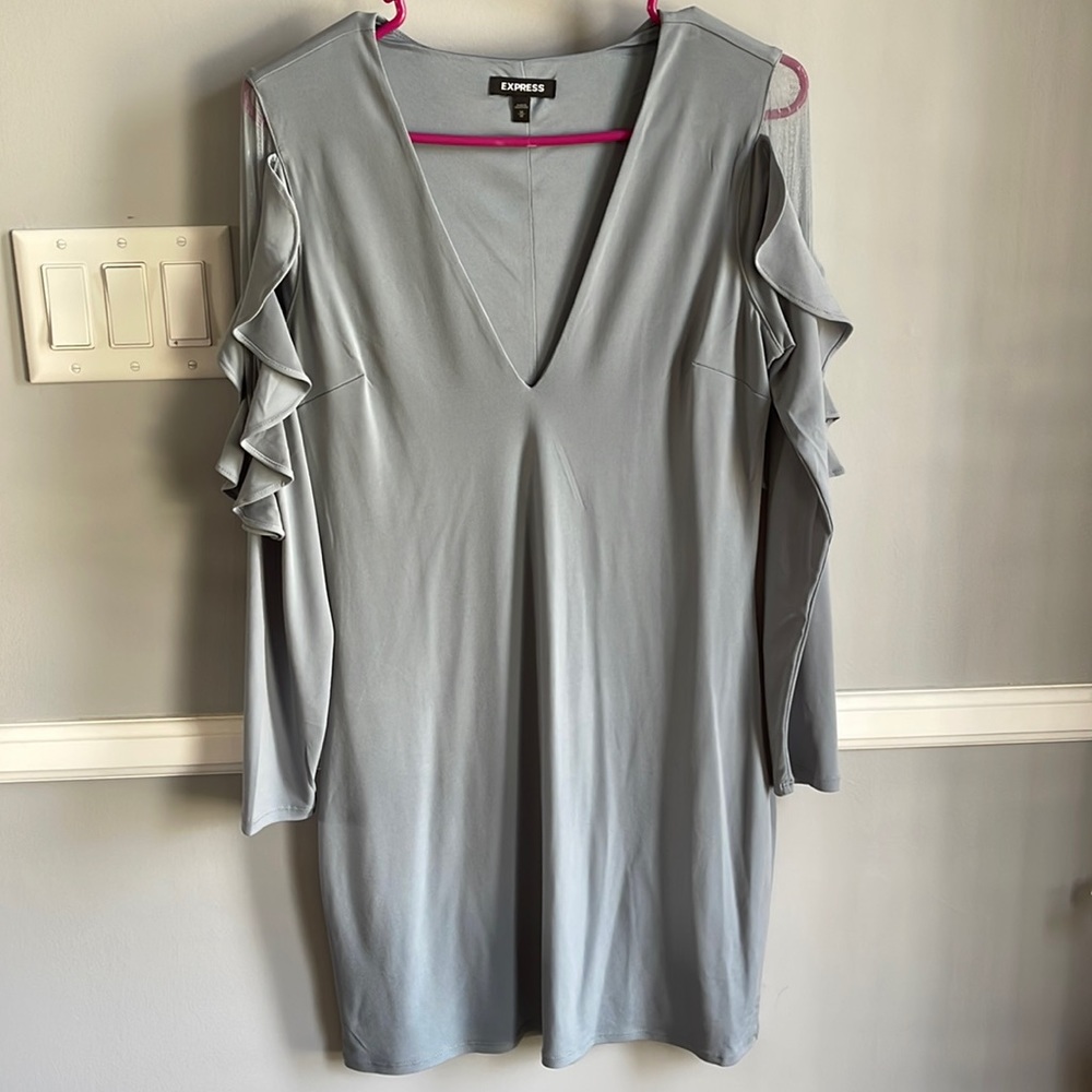 Express Grey Blue dress